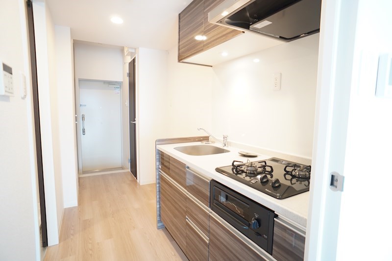 2口ガスコンロ付き