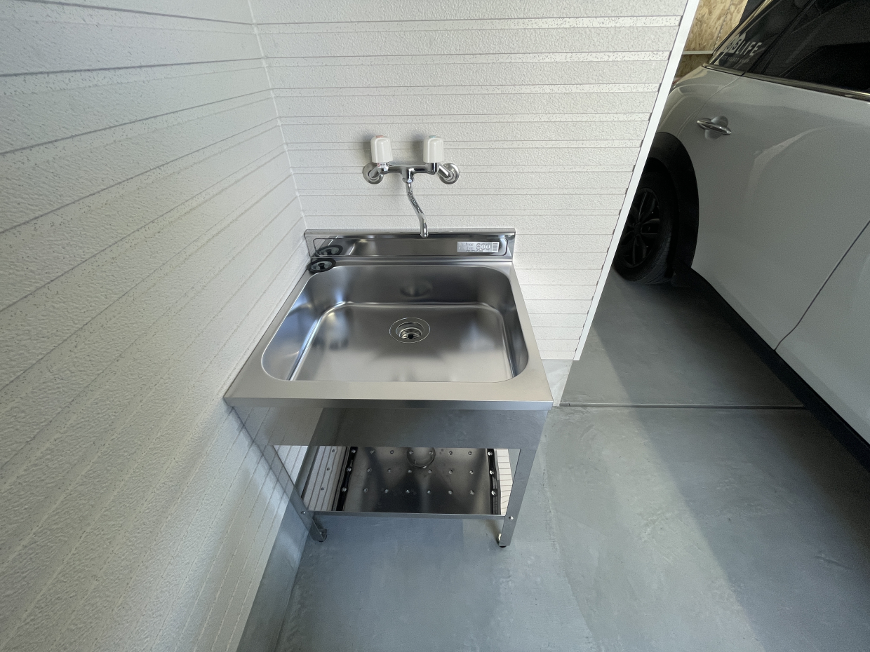 便利な水栓付き