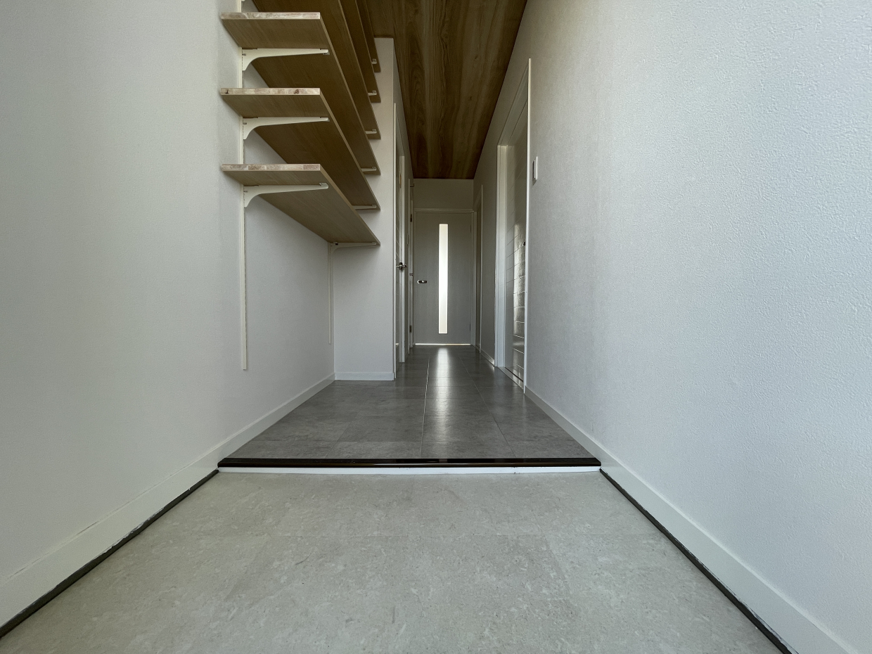 お掃除しやすい玄関スペース！