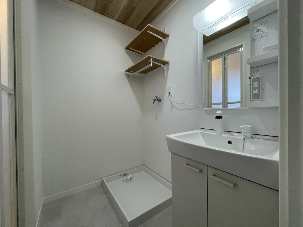 洗面スペースも綺麗！