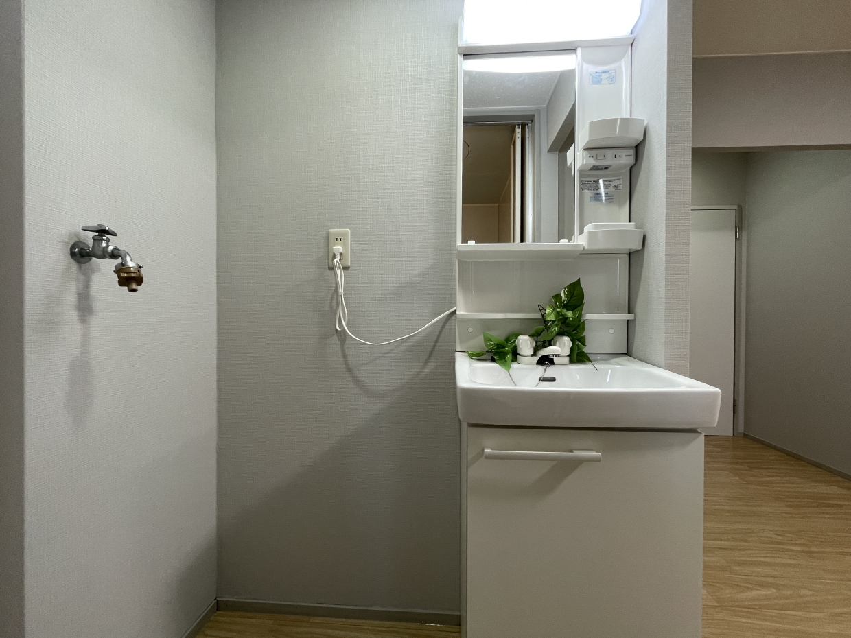 洗面所は開放感を重視