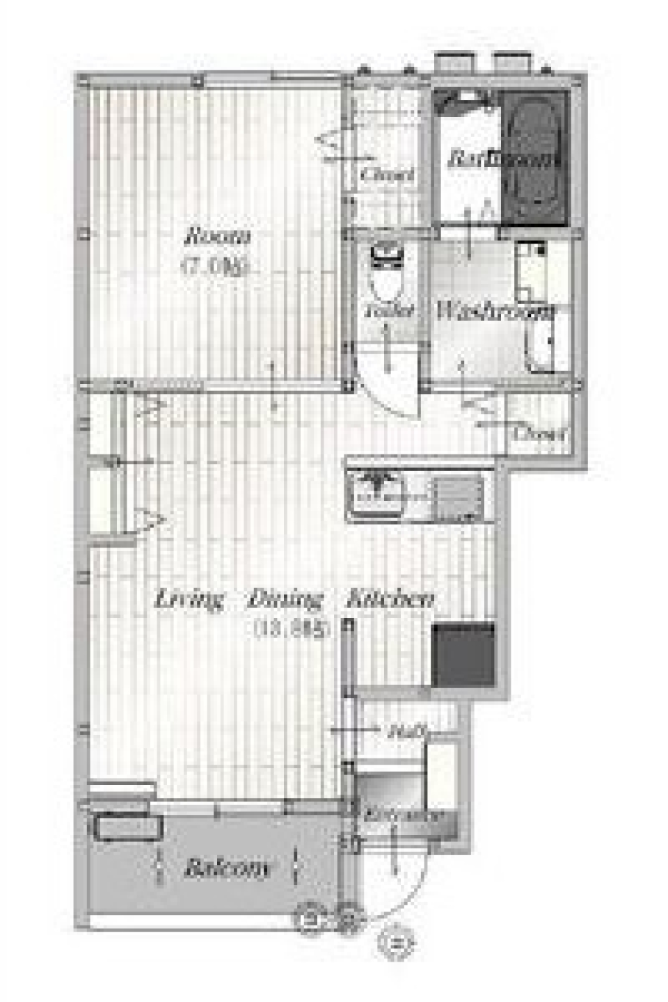 計算された美空間の間取り図