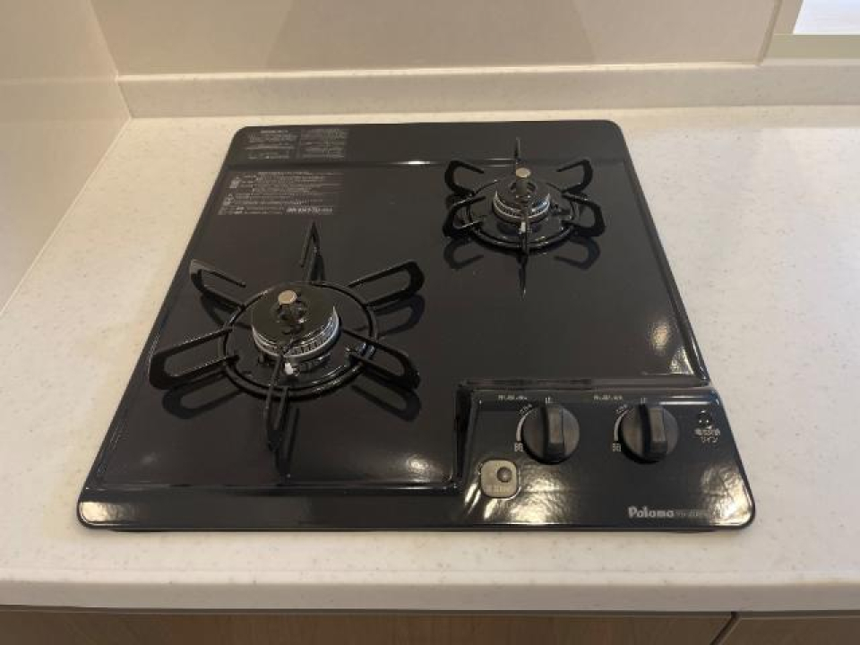 2口ガスコンロ付き