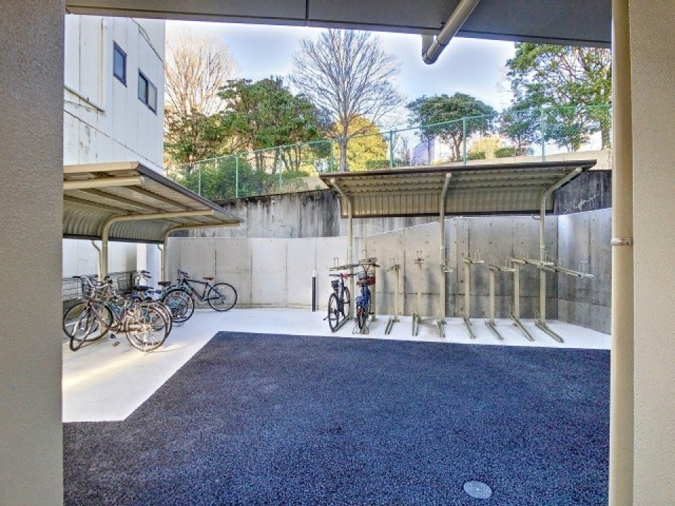 整備された駐輪場