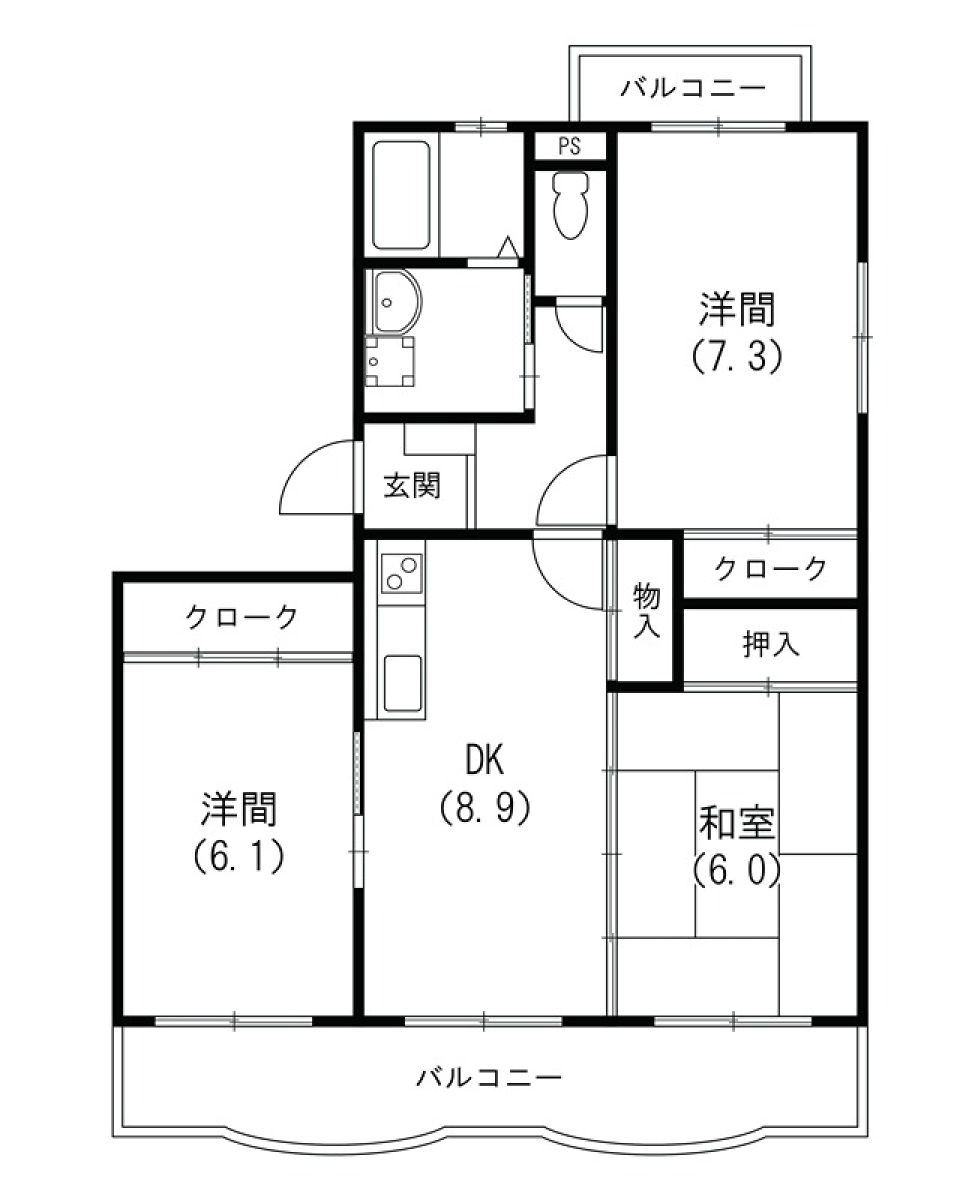 天竜川の風を感じるの間取り図