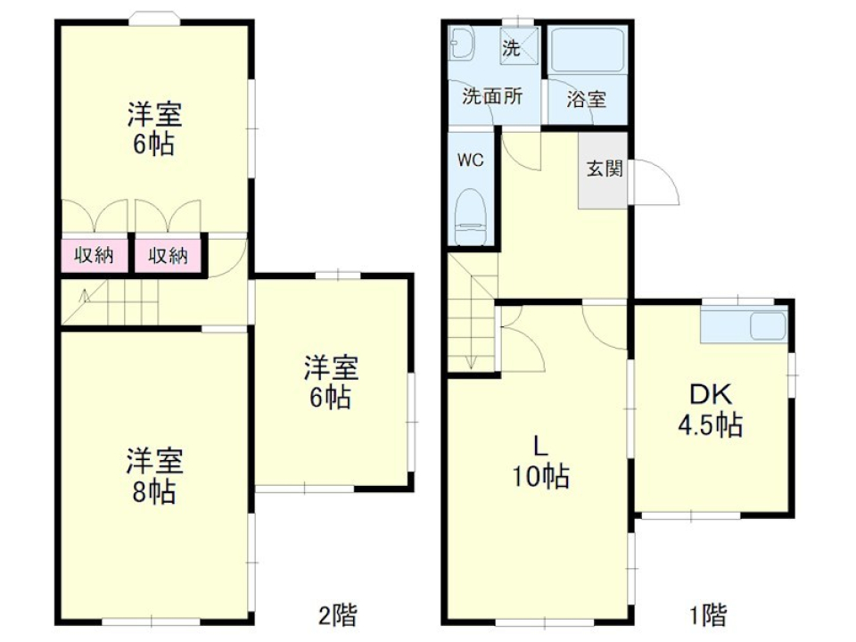 一歩入れば別世界！の間取り図