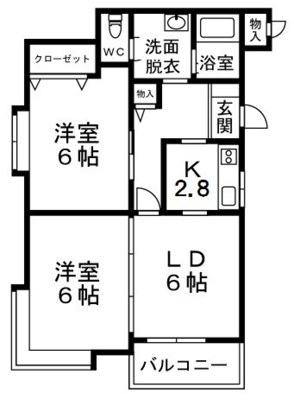 わんこと暮らすカリフォルニアスタイル［ペット可］の間取り図