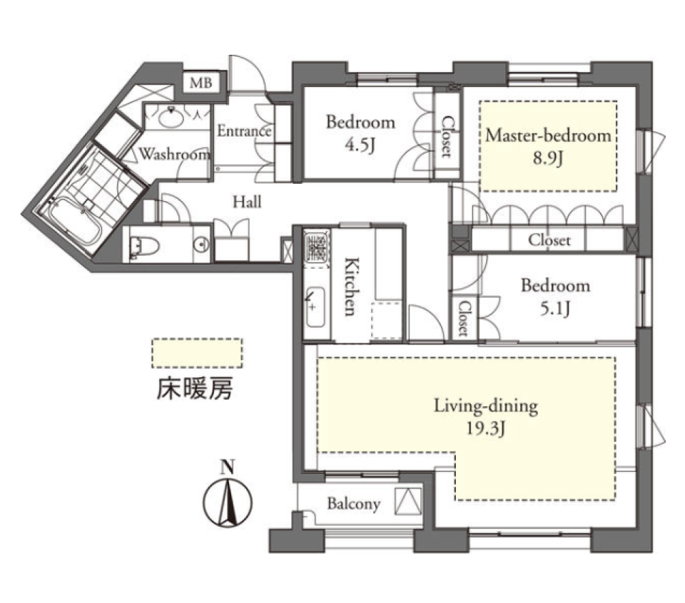 タワマン-ハイグレードを求める貴女へ-の間取り図