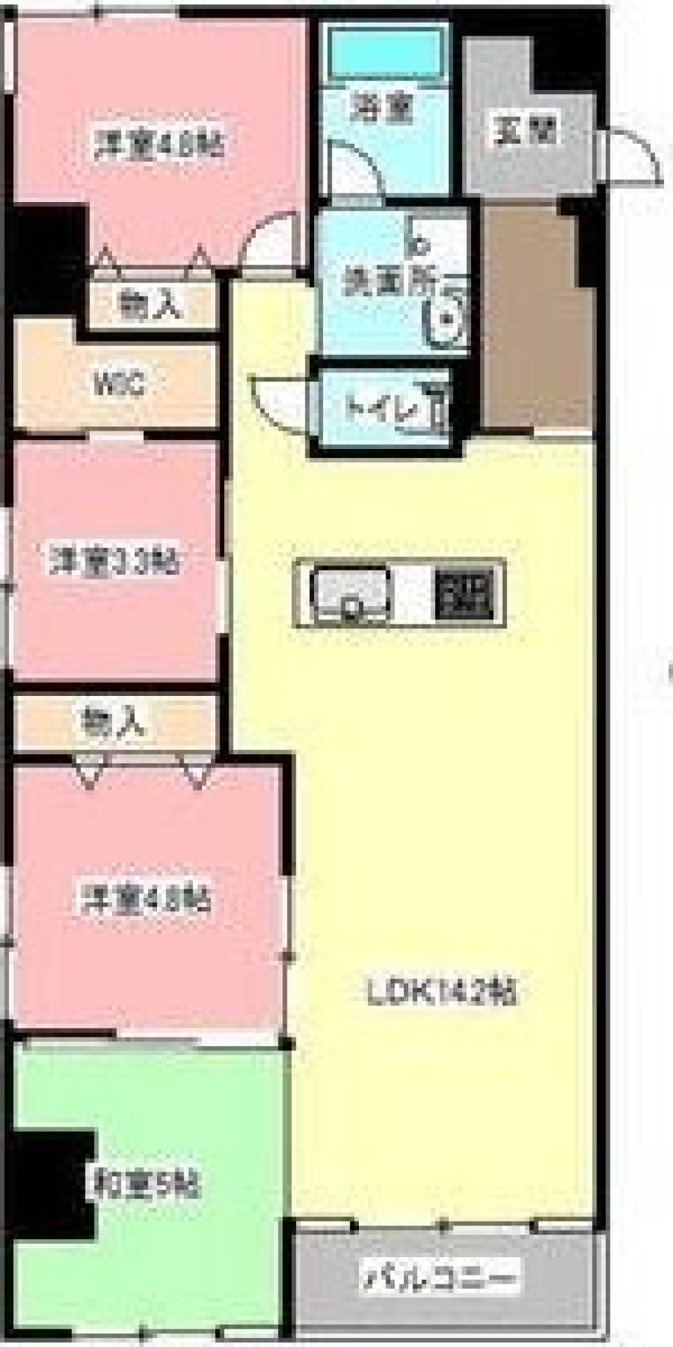 流れるように美しく［ペット可］の間取り図