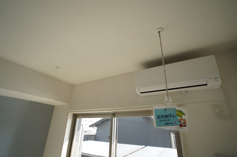 室内物干し付き