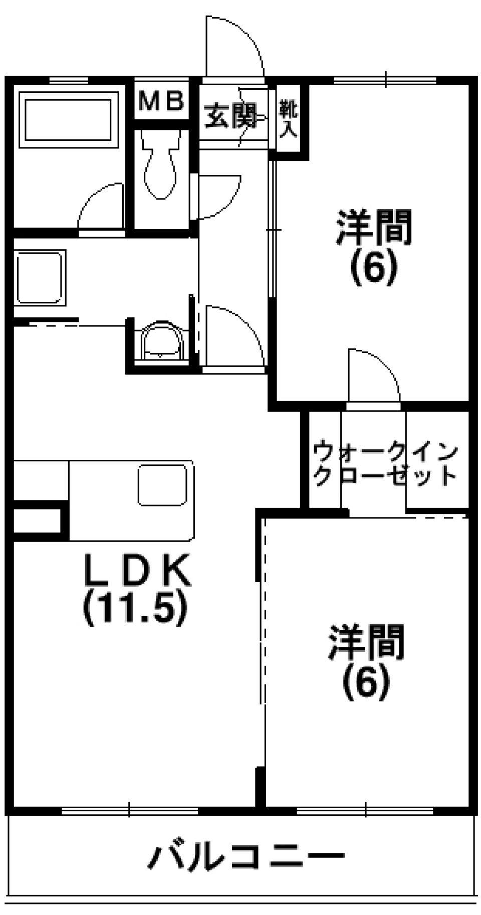 ステージはレッドキッチンの間取り図