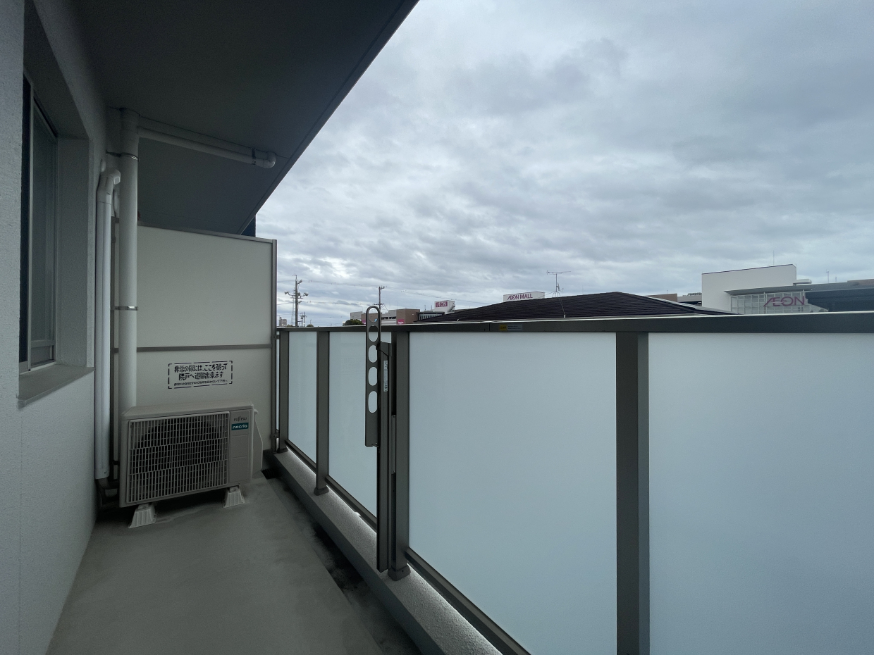 ちなみにバルコニーも解放感◎