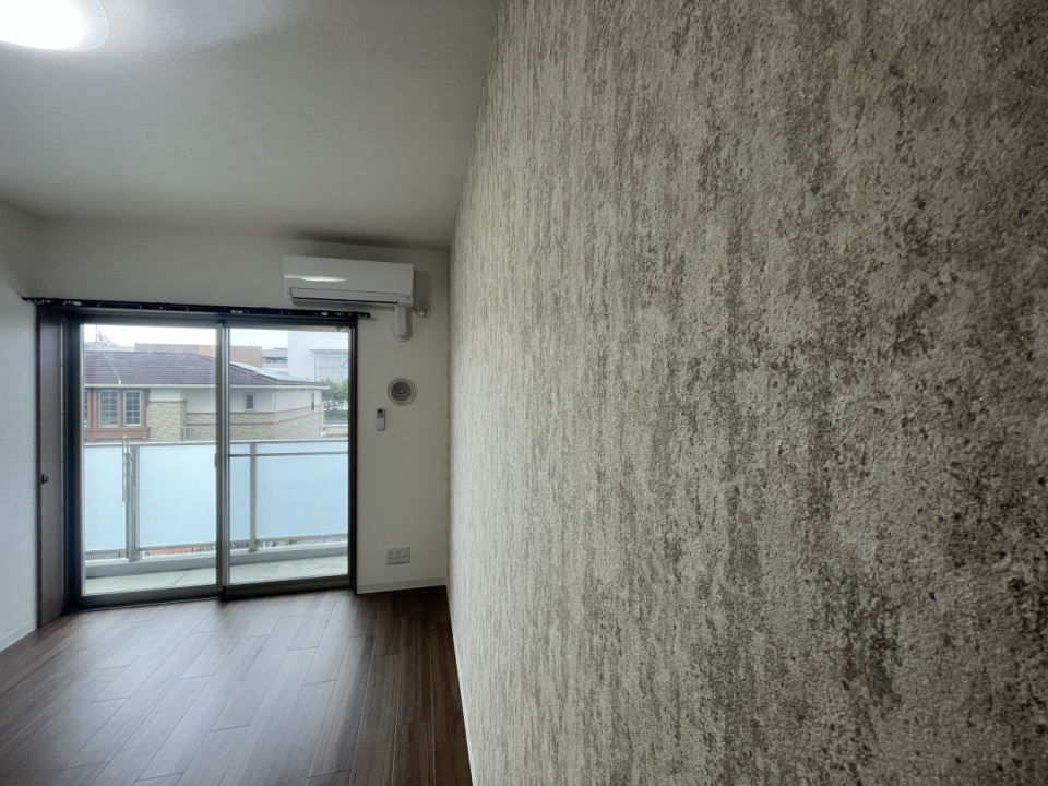 このアクセントクロスがいいですねえ