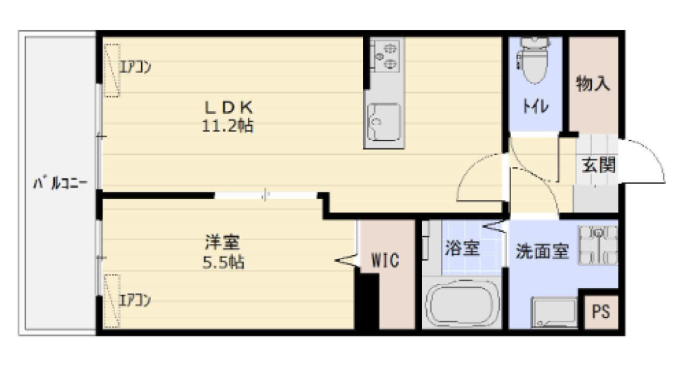 片づくから、もっと可愛い！の間取り図