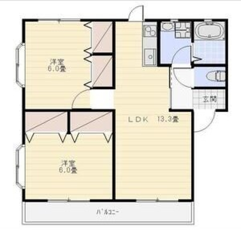 シンプルが居心地いいの間取り図