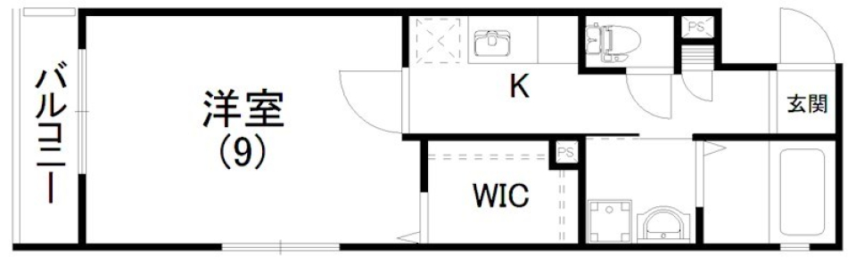 駅チカシンプルlifeの間取り図