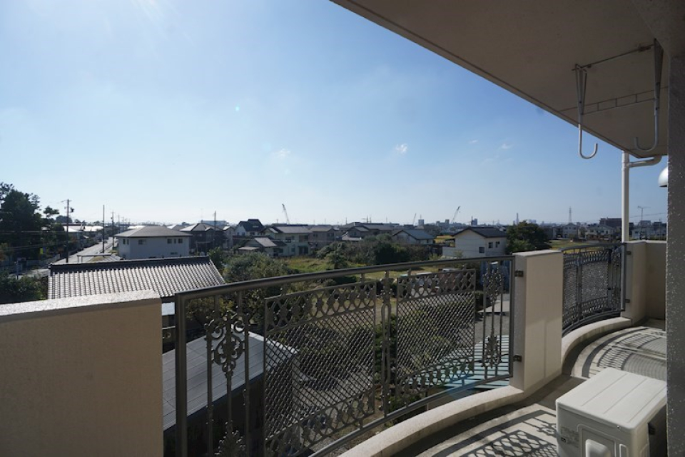 ベランダのフェンスもおしゃれ