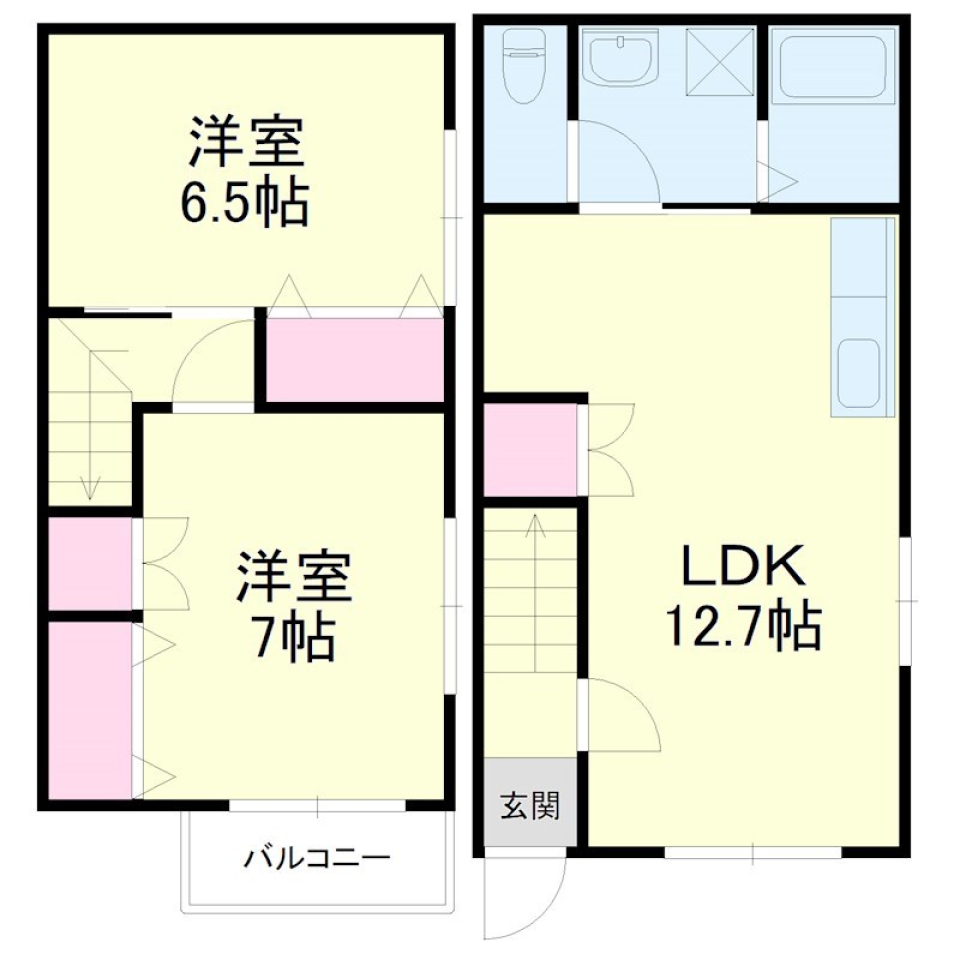 ハッピーカラーで暮らすの間取り図