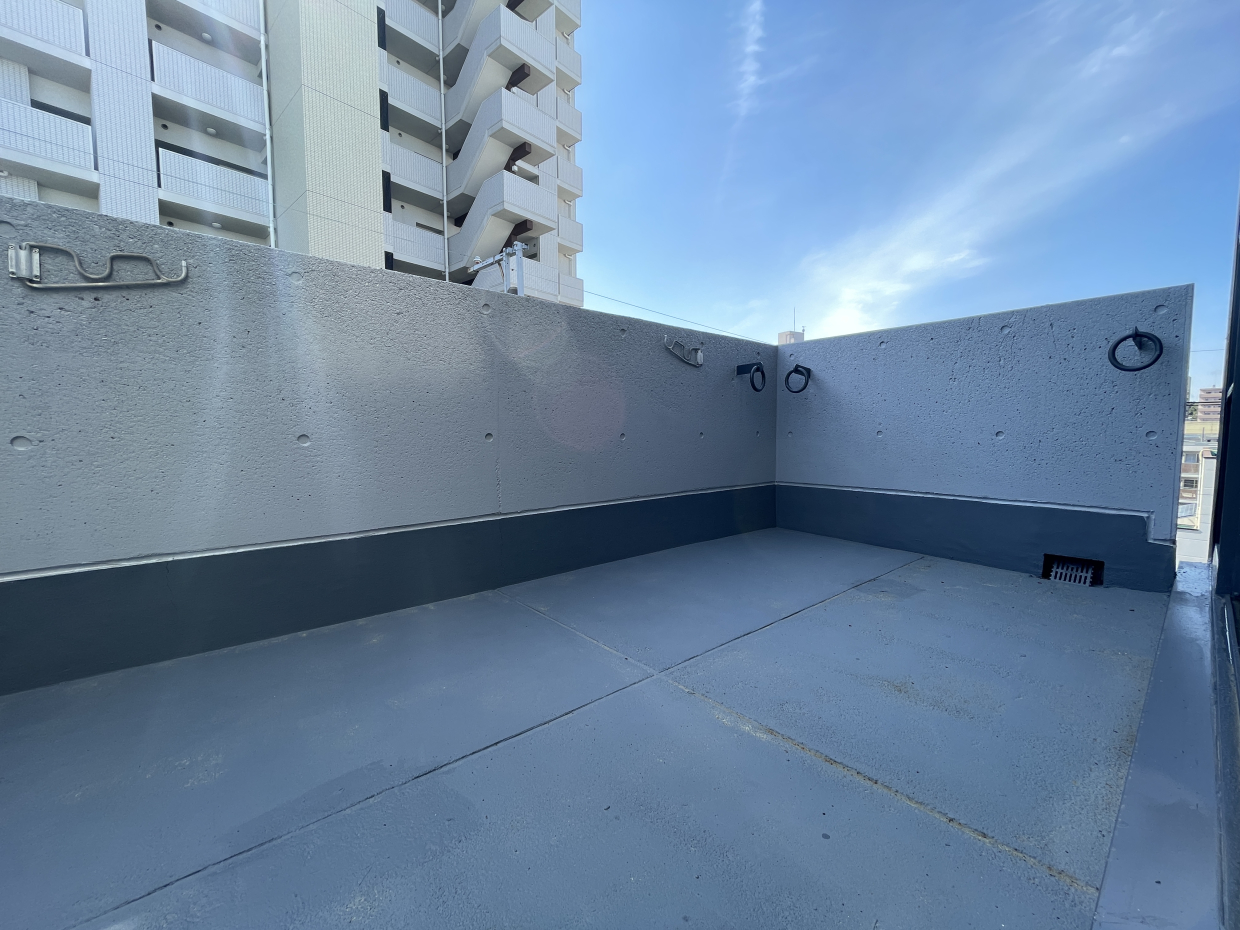 170&times;350㎝広々バルコニー