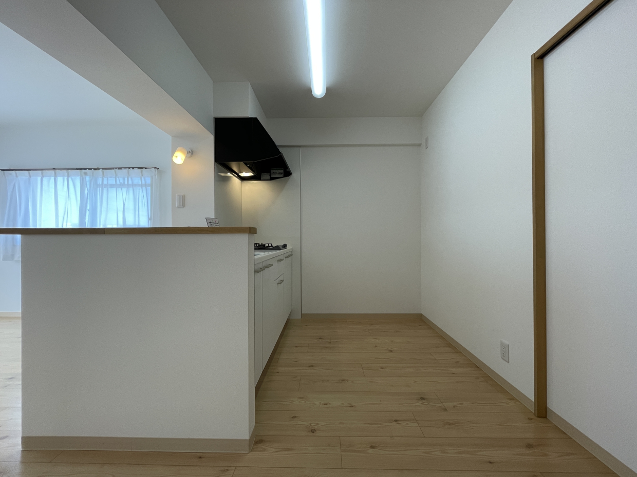 キッチンの調理スペースもしっかり確保