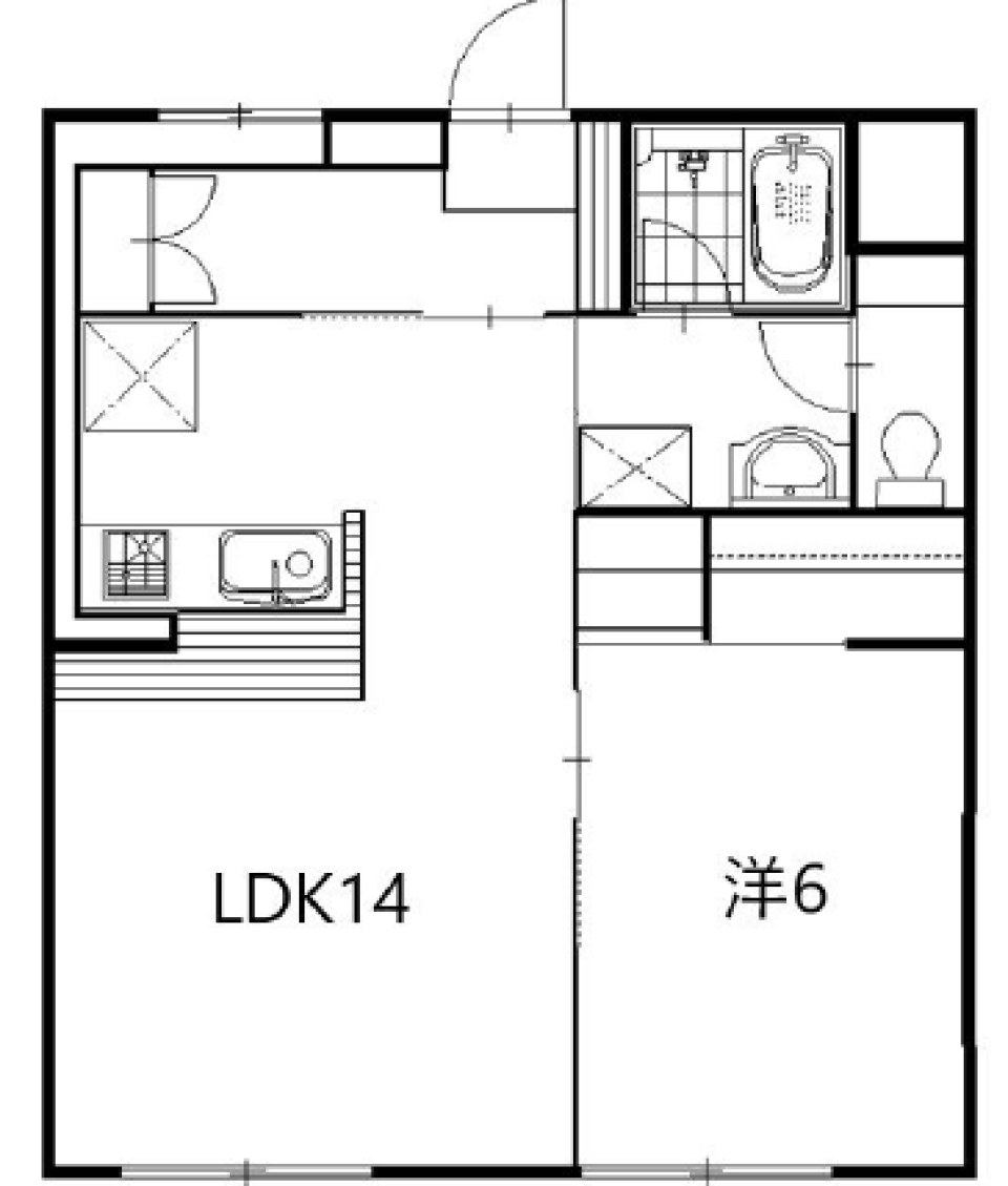 青春を塗り直す！爽やかルームの間取り図