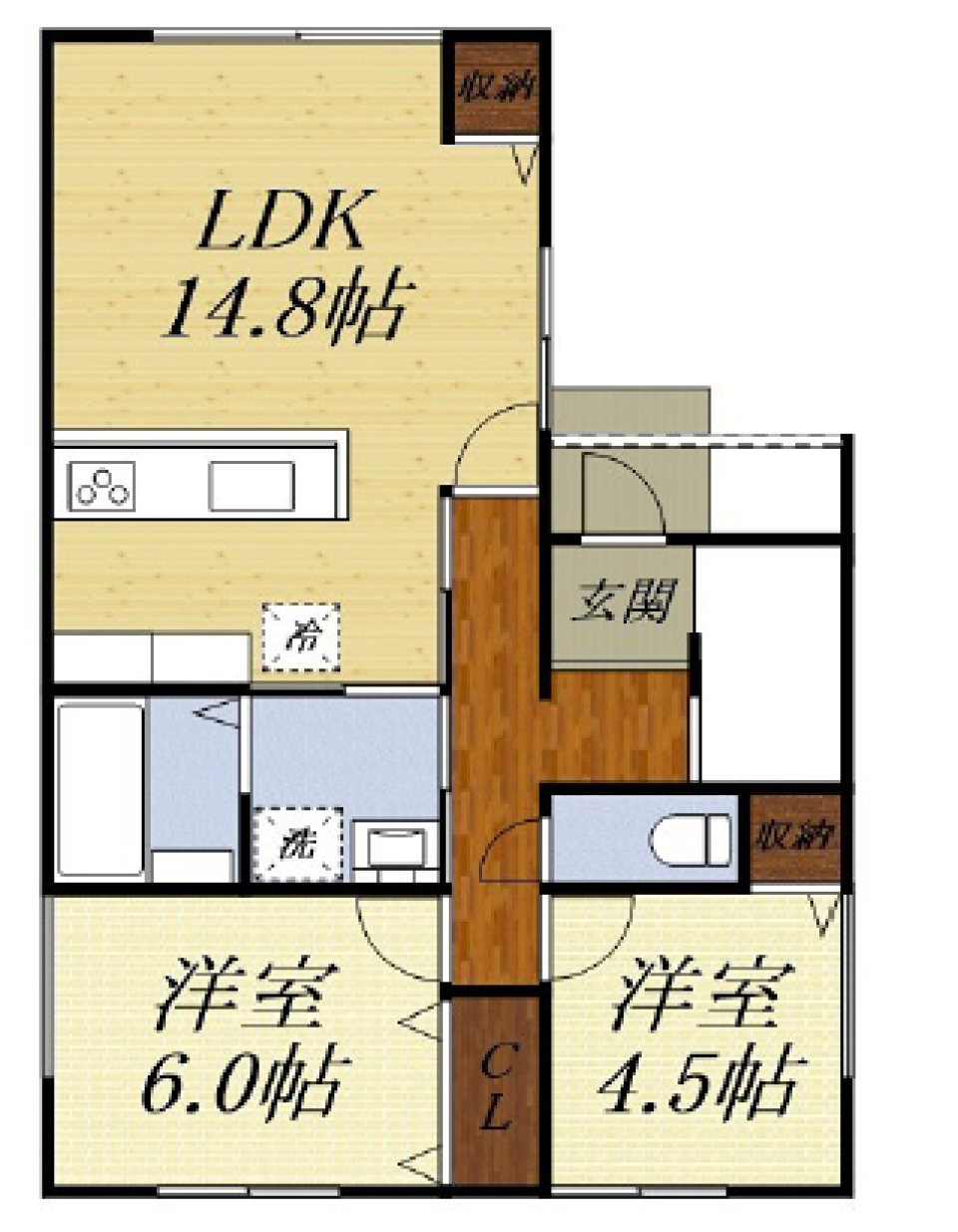 だいすきな君たちと暮らす家。［ペット可］の間取り図