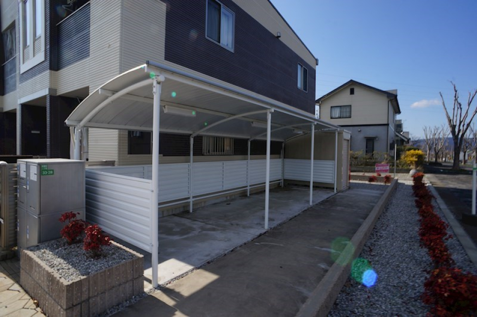 駐輪場もあります