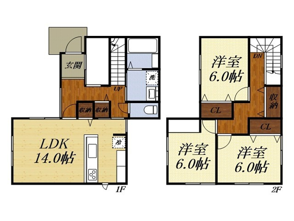 お家探しの条件は君たち［ペット可］の間取り図
