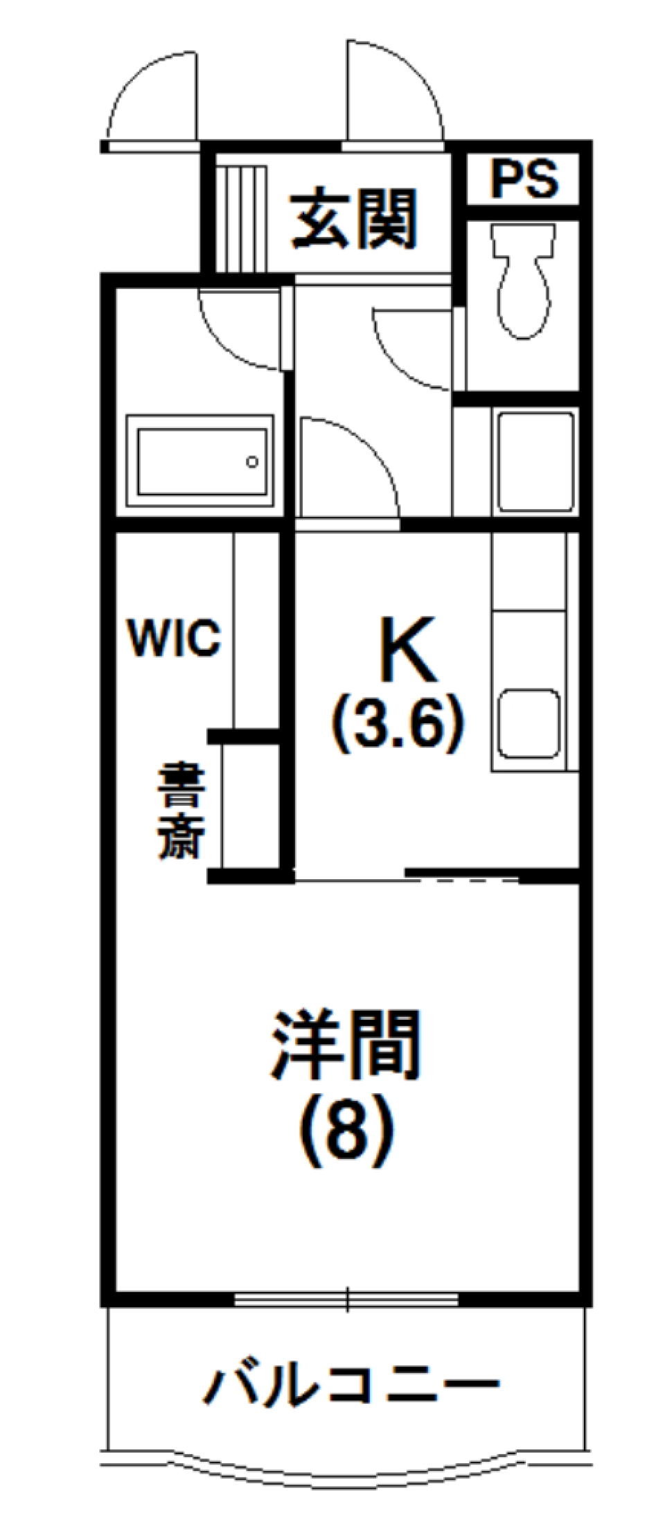 オシャレは壁紙からの間取り図