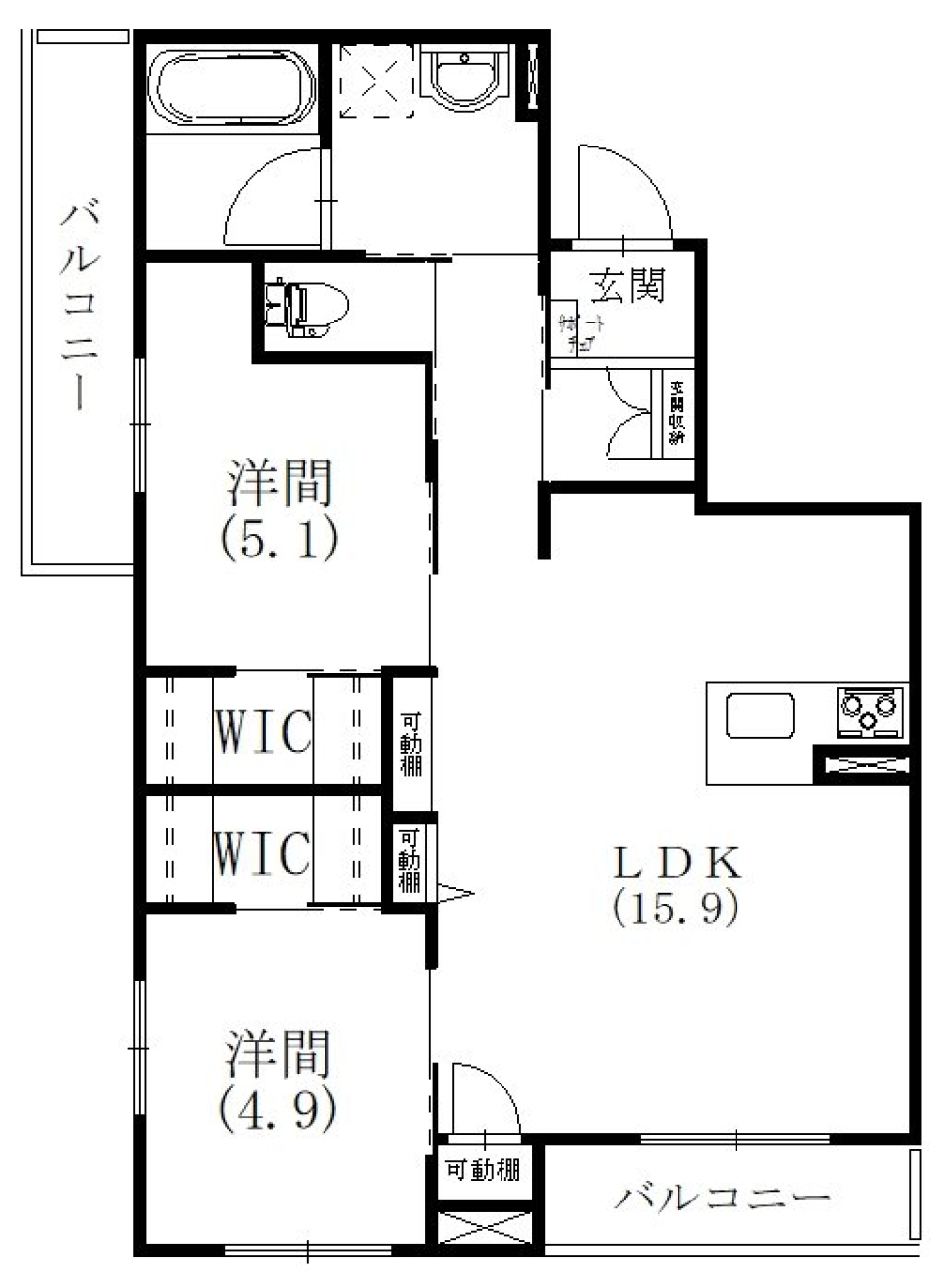 カラメル、甘さが広がるの間取り図