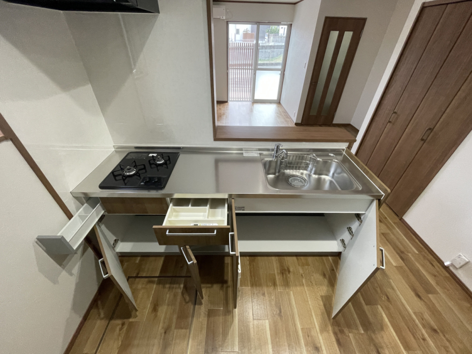 シンク下の収納も◎