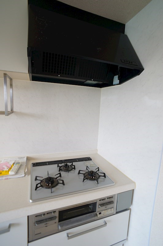 3口コンロで料理が捗ります