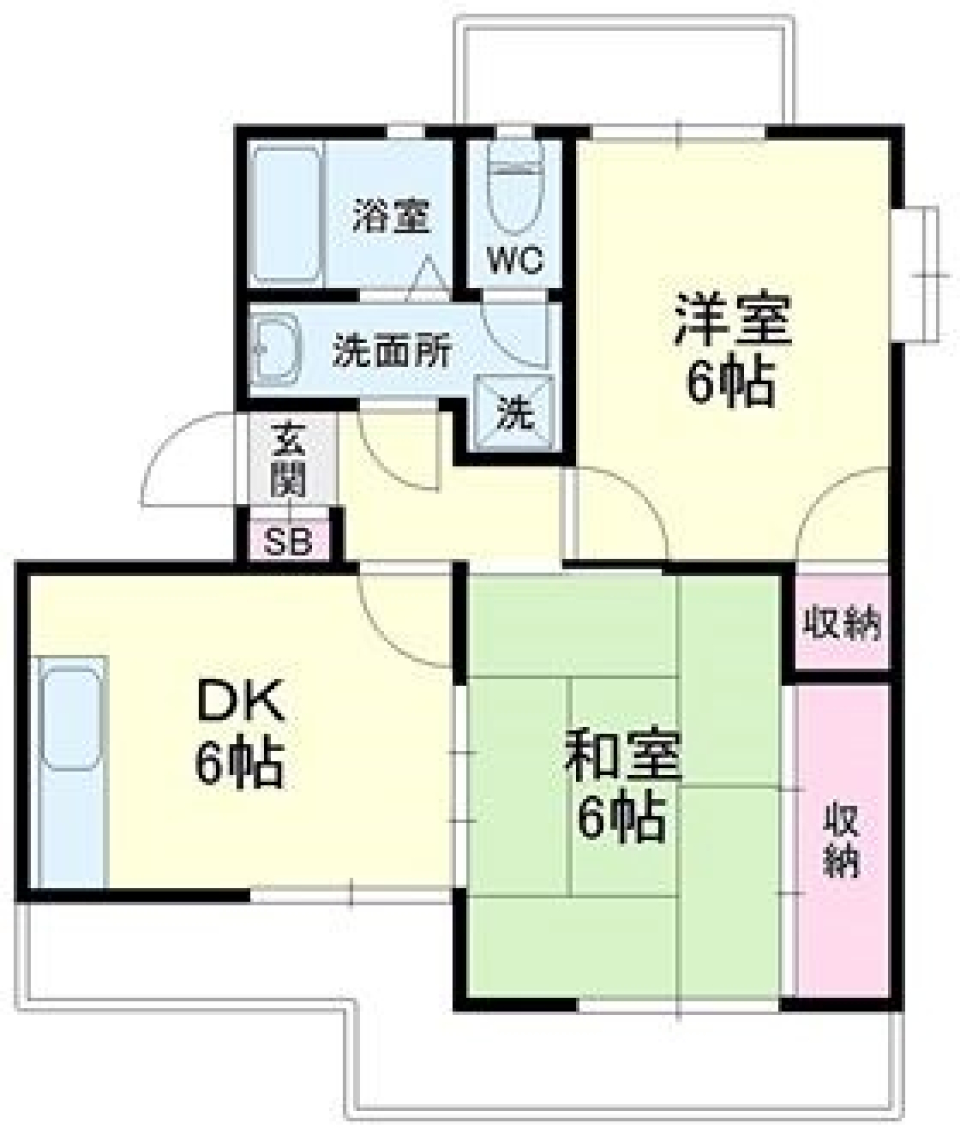 え、水色タイルかわいい...の間取り図