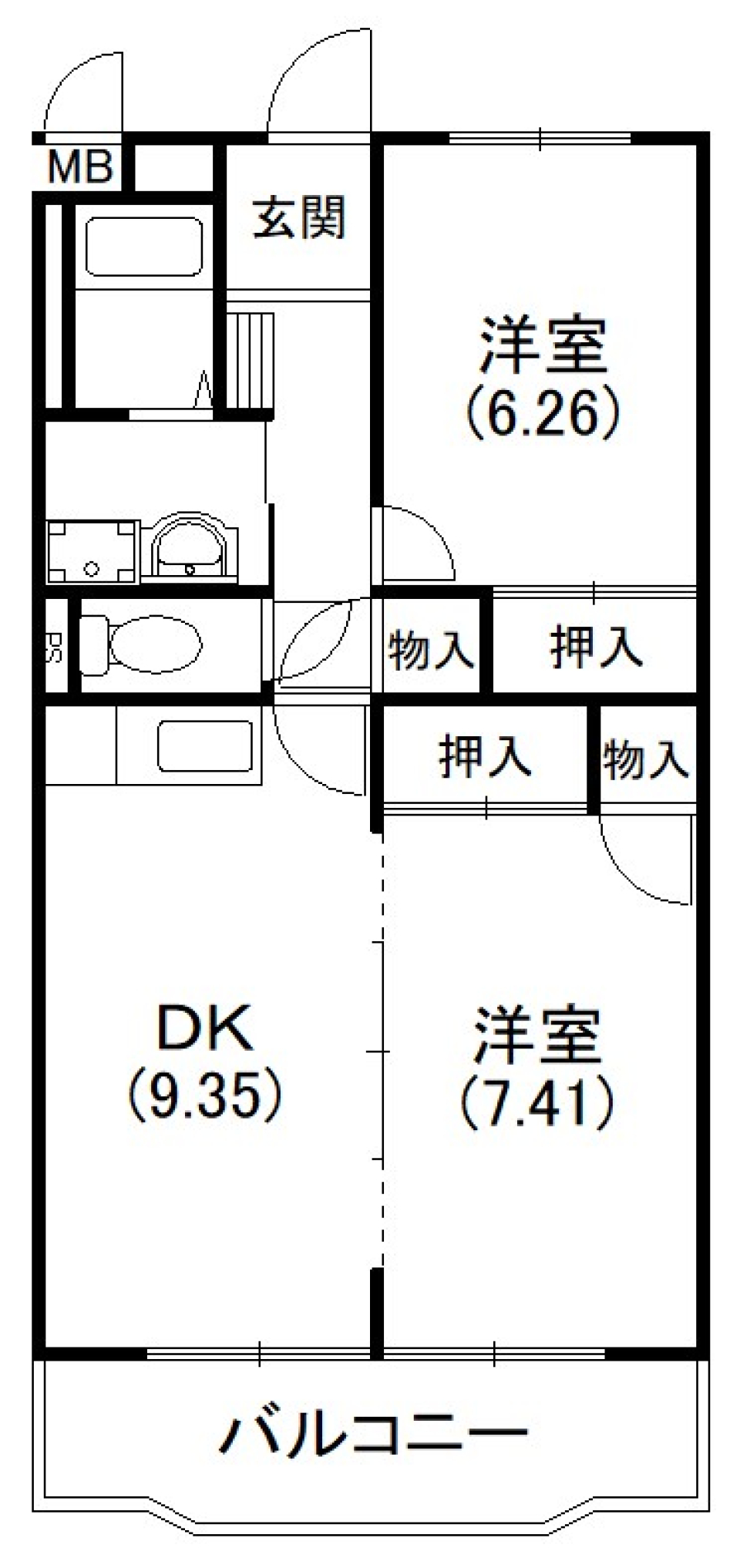 車3台以上の方必見！［ペット可］の間取り図