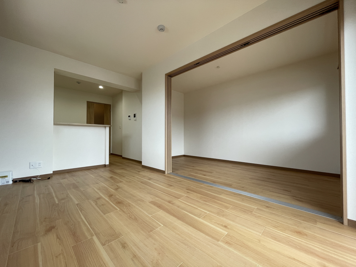 引き戸を開けて更に広く！