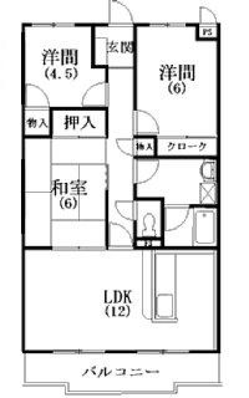 キッチンまで湖色に染まるの間取り図