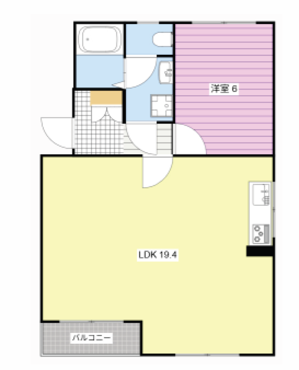 お空に浮かぶ"ときめき&rdquo;［ペット可］の間取り図