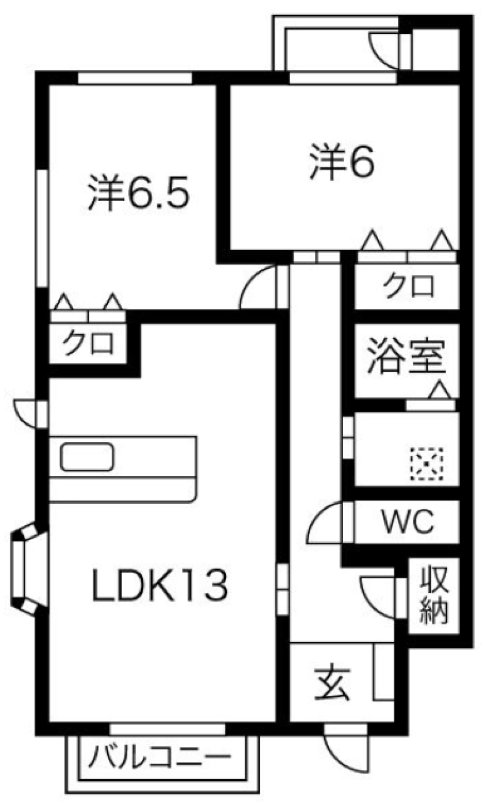 物置がある安心感の間取り図