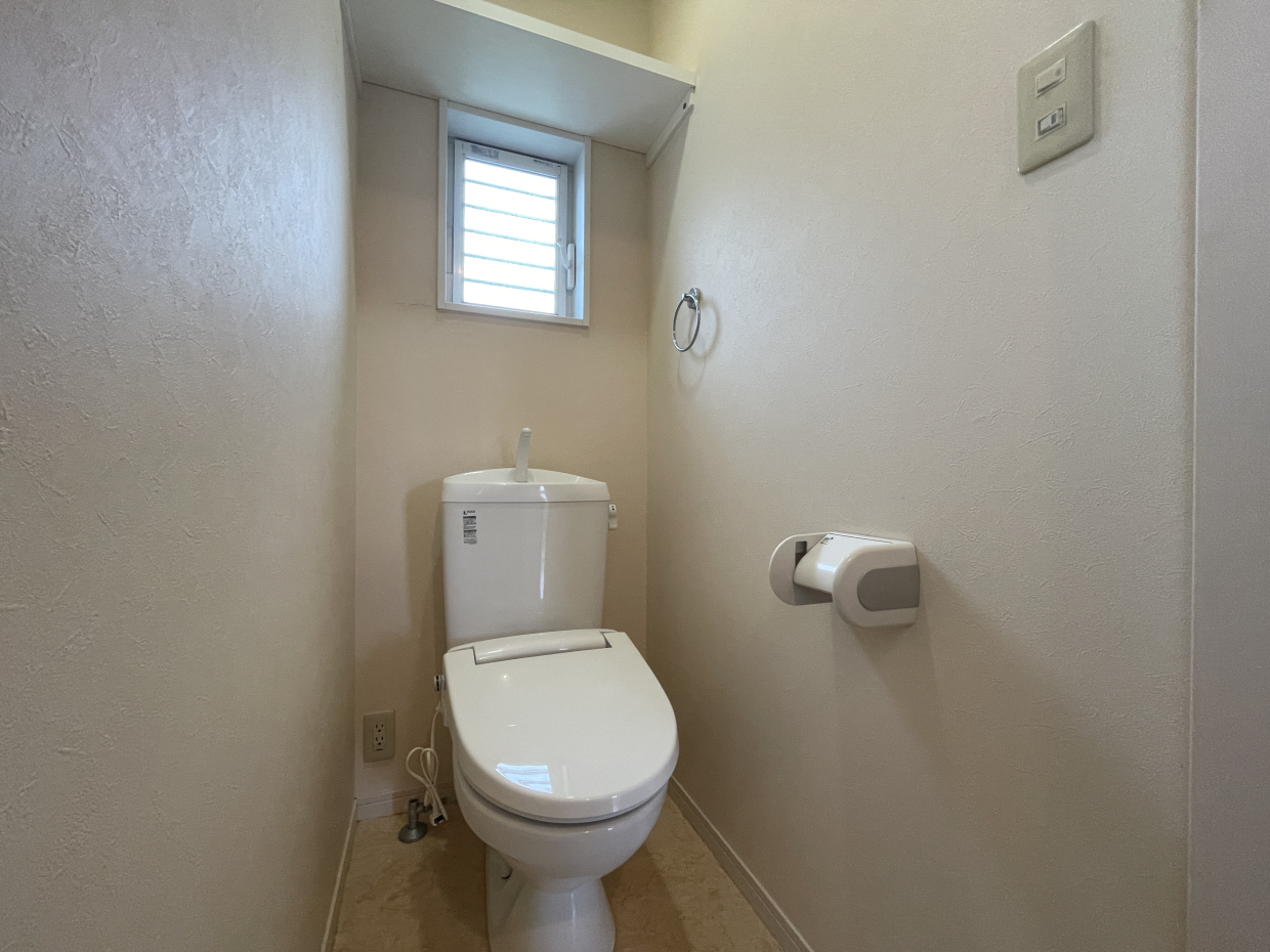 トイレは2階です