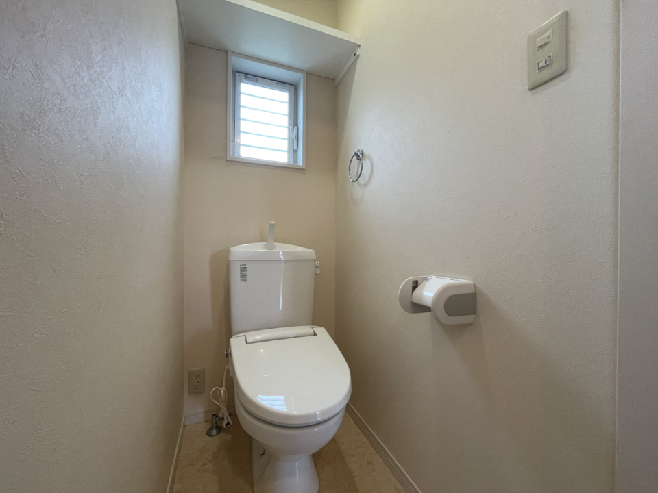 トイレは2階です