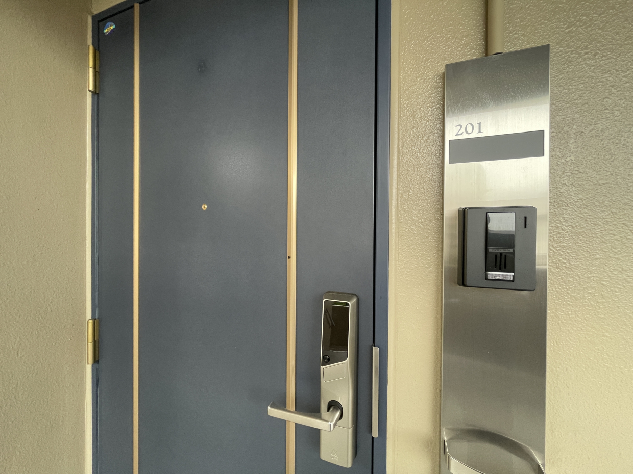 電子ロック式で鍵を持ち運ぶ必要がない！