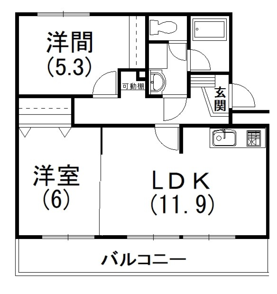ナチュラルに恋して［ペット可］の間取り図