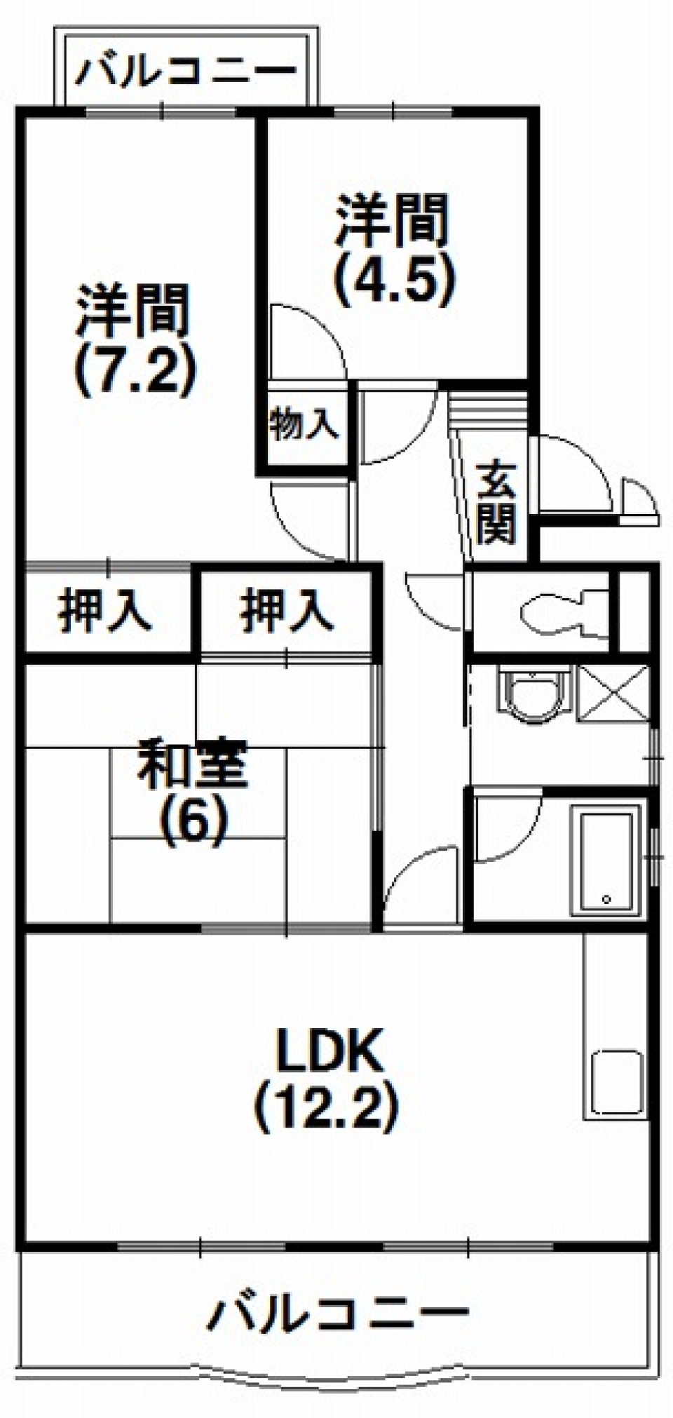 青空に雪が降るの間取り図