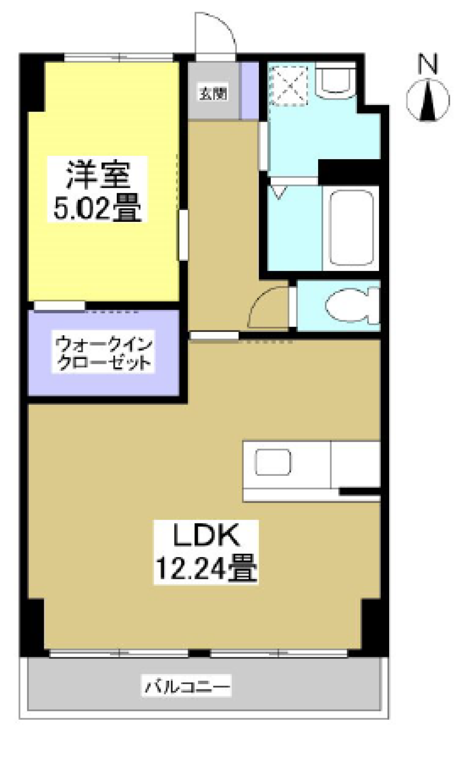 まるで韓国カフェ［ペット可］の間取り図
