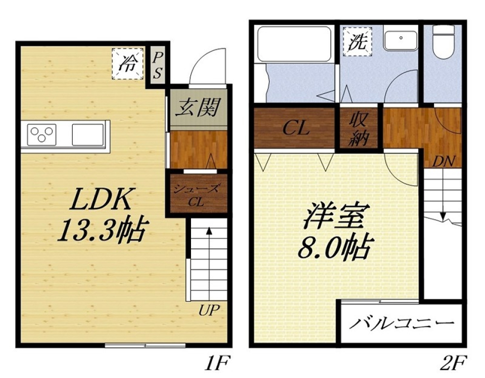 まるでアニメの世界の間取り図