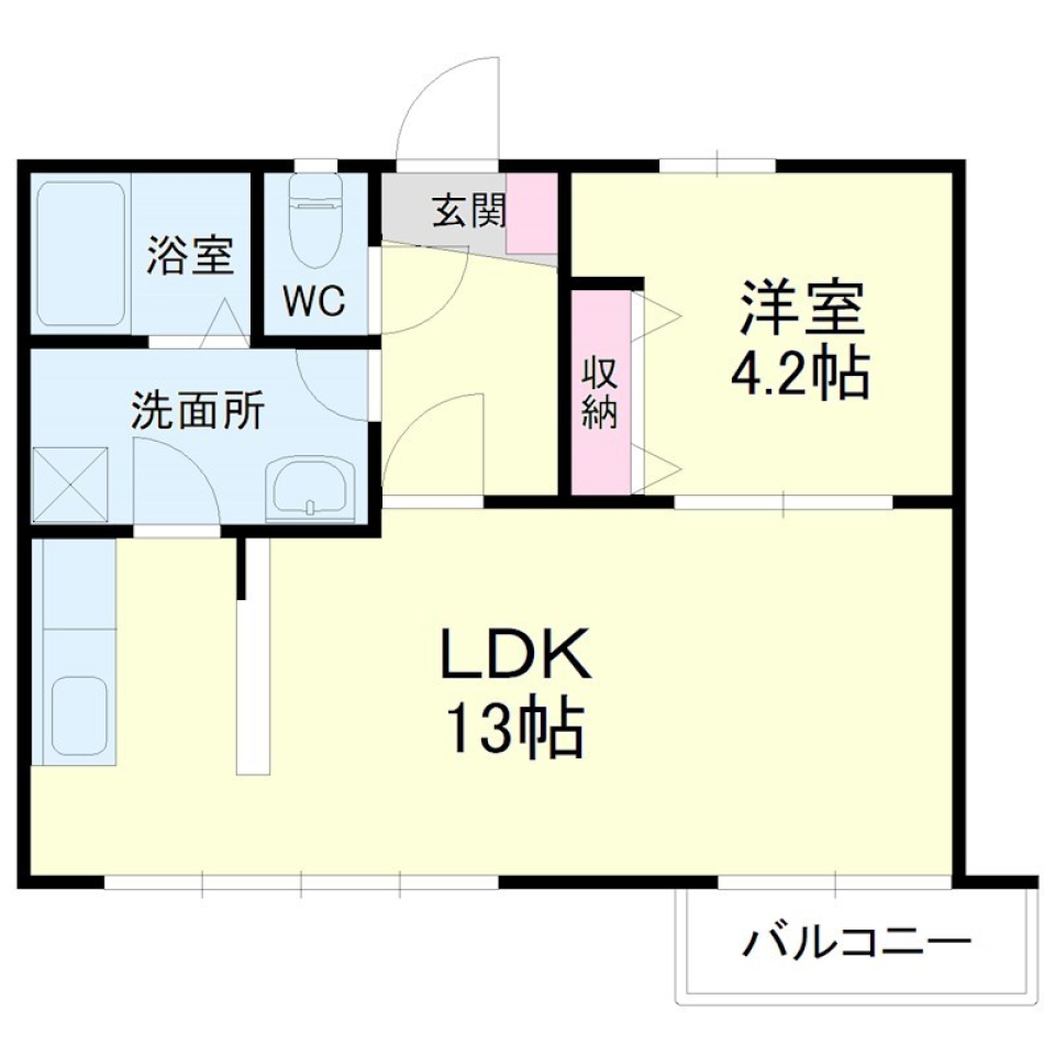 お馴染みのコルクさん［ペット可］の間取り図