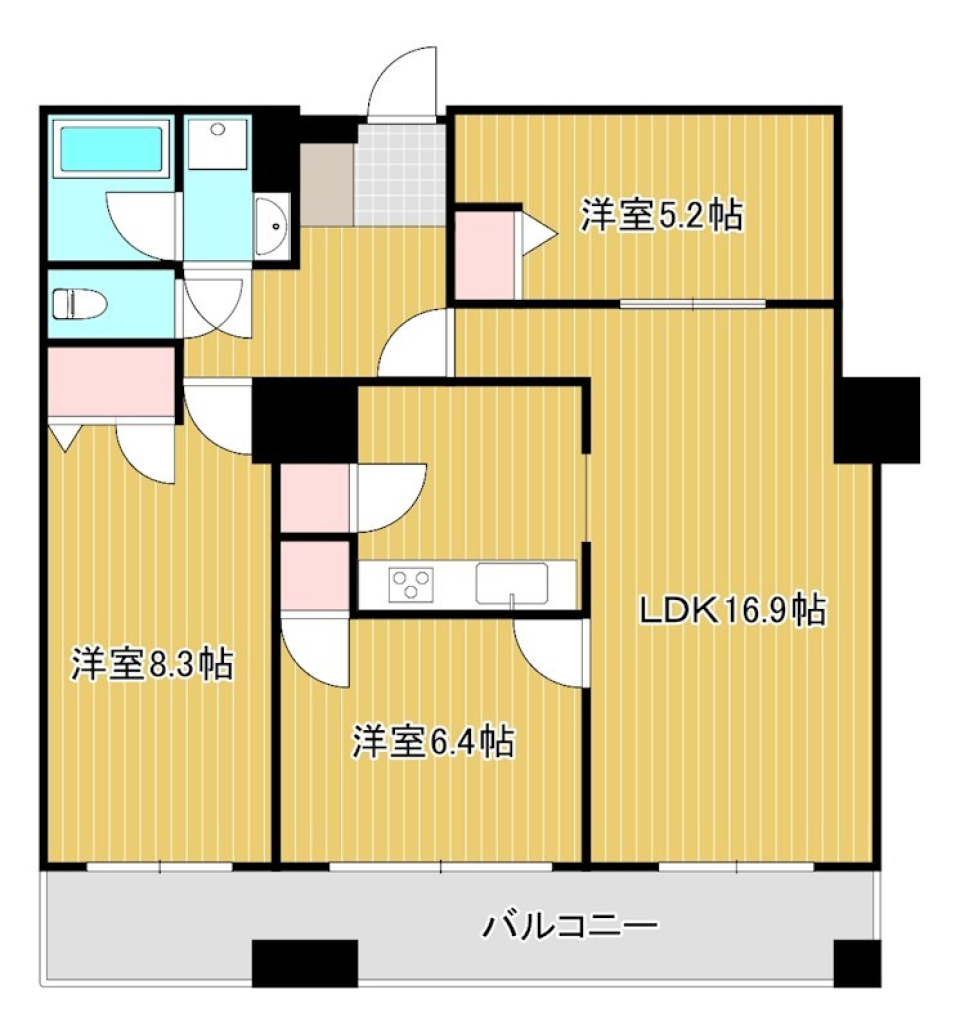 もはや駅に住んでますの間取り図