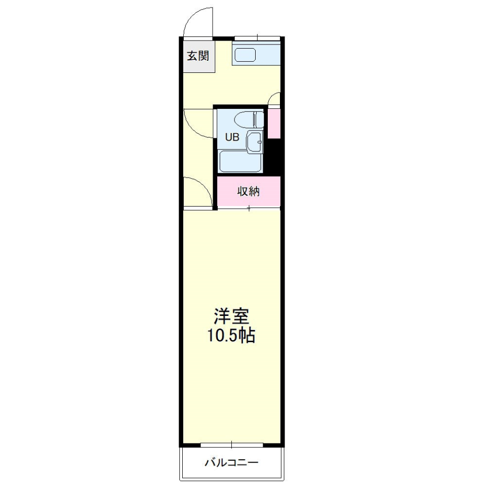 高町のレトロマンションの間取り図