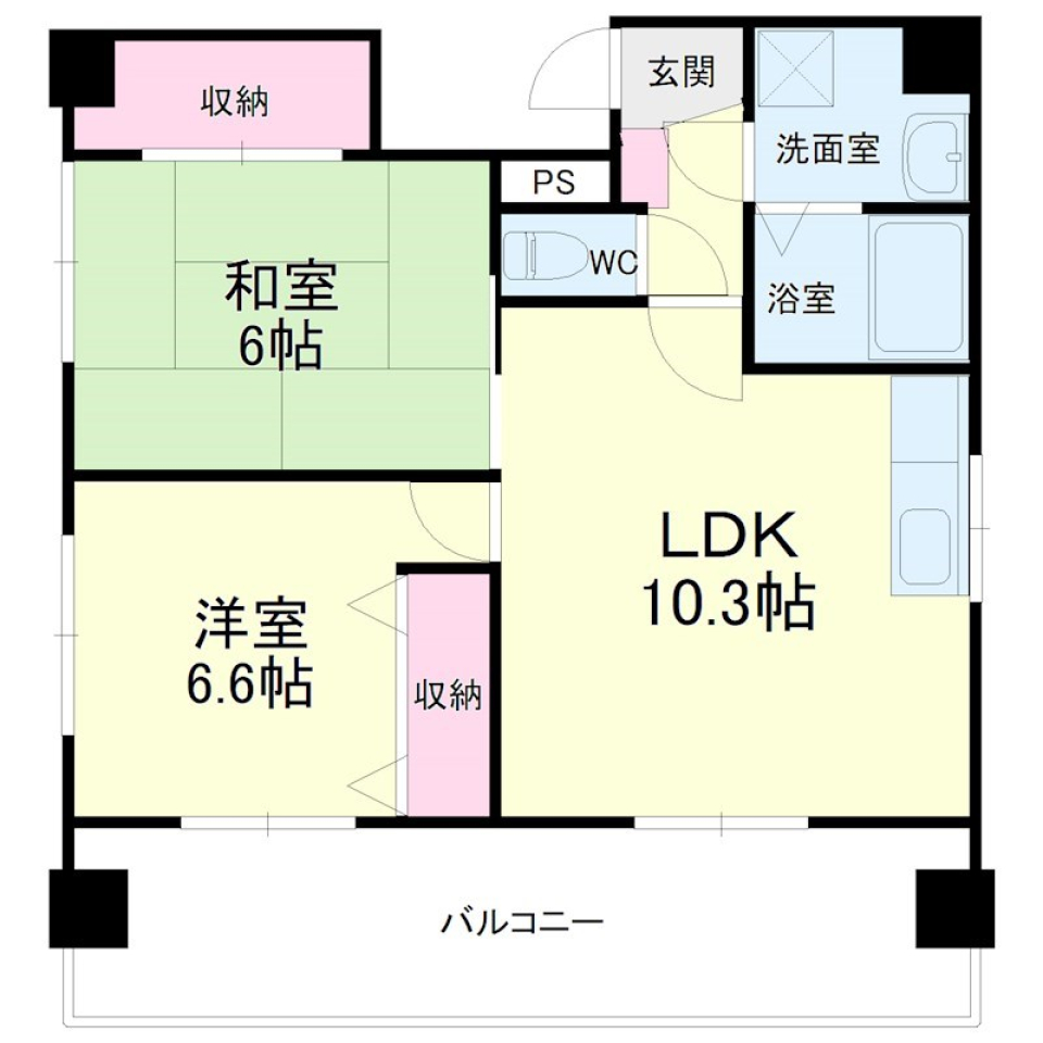 一度は憧れた最上階角部屋。の間取り図