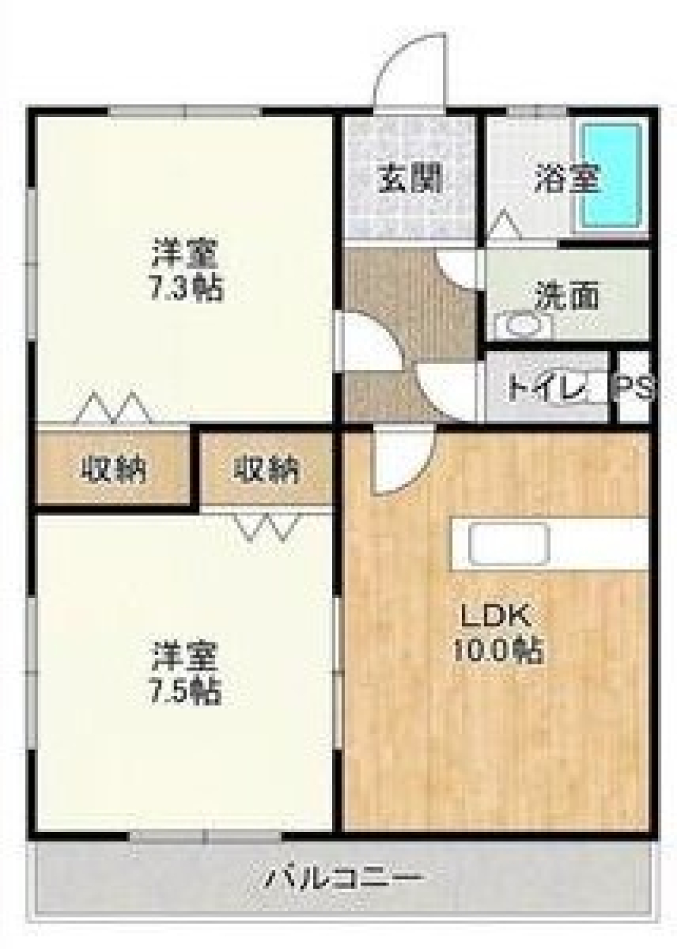 水辺で長閑な日々をの間取り図